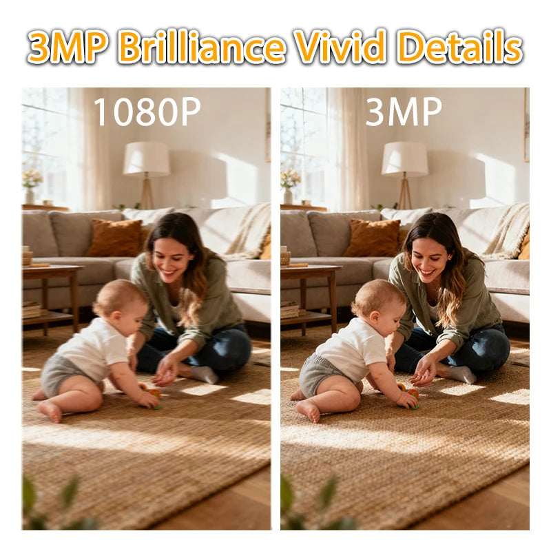 2K Pet Dog Camera with Phone App, 5G/2.4Ghz Wifi Indoor Security Baby Camera, 360° Pan & Tilt, 2-Way Audio, Night Vision