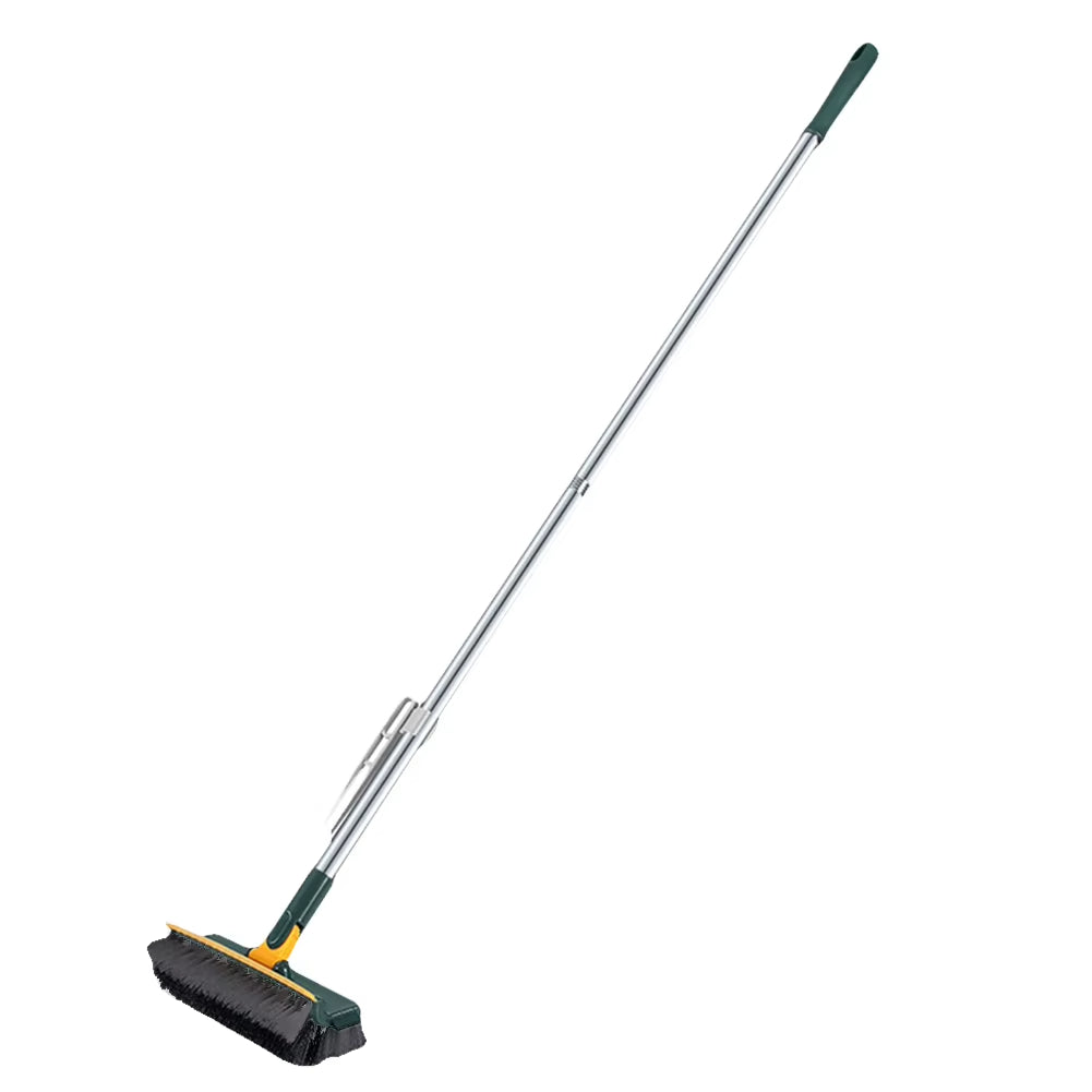 3 in 1 Floor Scrub Brush 180°Rotating Long Handle Stiff Bristle Floor Brush Grout Brush Tile Brush for Cleaning Shower Bathroom