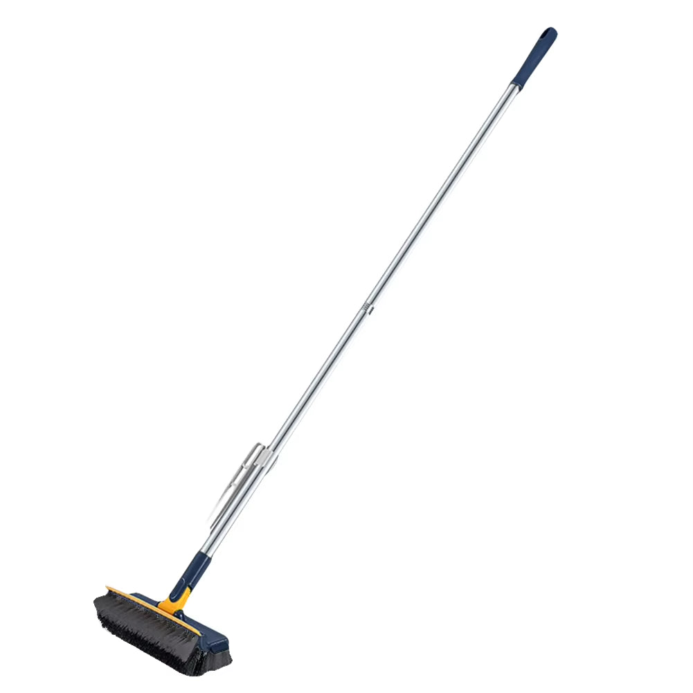 3 in 1 Floor Scrub Brush 180°Rotating Long Handle Stiff Bristle Floor Brush Grout Brush Tile Brush for Cleaning Shower Bathroom