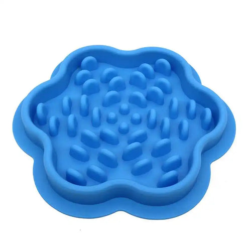 1 Pc Slow Feeder Bowl for Pets - Non-Slip Silicone Mat & Dog Cat Bowl, Anti-Gulping Food Dispenser for Fast Eaters